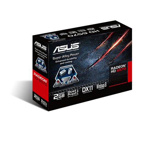 Tarjeta de Video Interna - ASUS, HD6570-2GD3-L