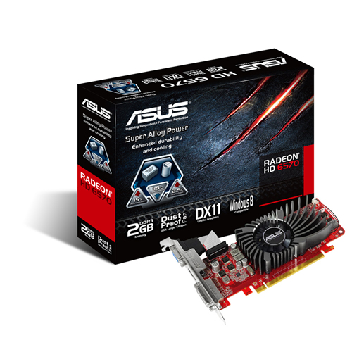 Tarjeta de Video Interna - ASUS, HD6570-2GD3-L