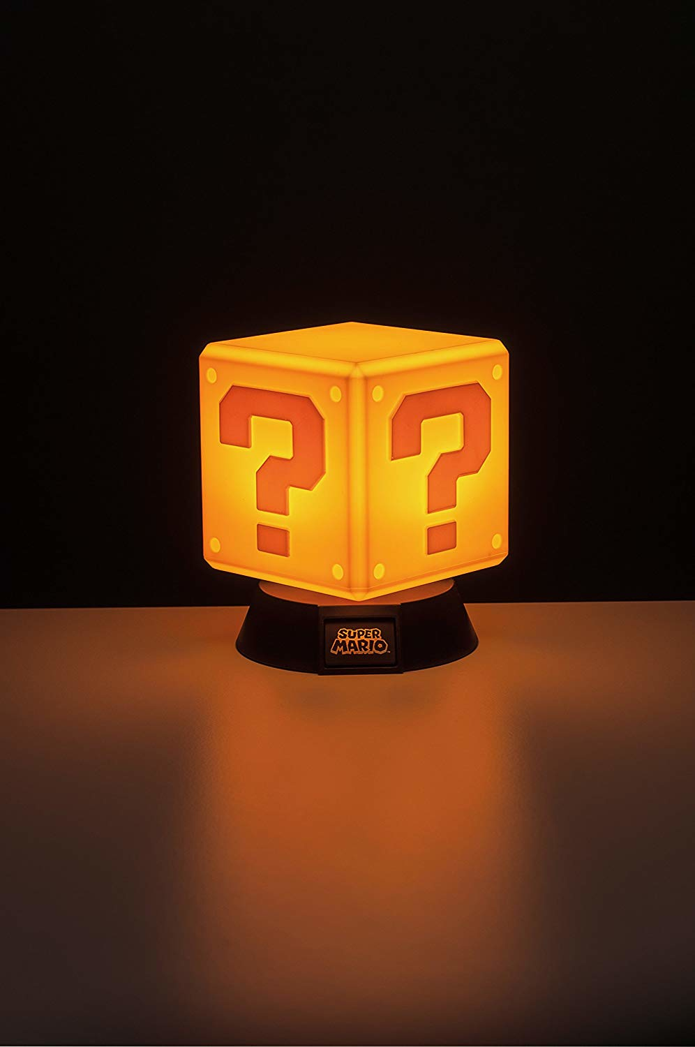 PALADONE Question Block 3D - Lampe de table (Jaune/Blanc/Noir)