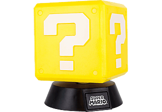 PALADONE Question Block 3D - Lampada da tavolo (Giallo/Bianco/Nero)
