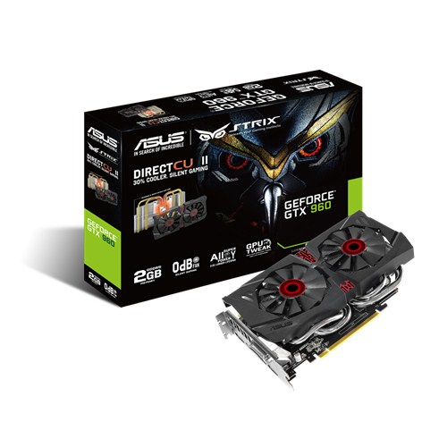 Tarjeta gráfica - ASUS, STRIX-GTX960-DC2-2GD5 PCIE3 2GB GDD