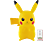 TEKNOFUN Pikachu - Lampada da tavolo LED (Giallo/Rosso/Nero)