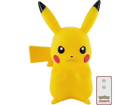 TEKNOFUN Pikachu - LED-Tischleuchte (Gelb/Rot/Schwarz)