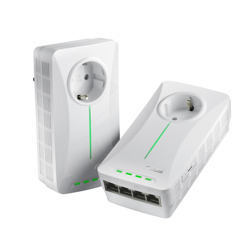 ASUS PL-X51P/PL-X52P 500 Mbps 4 Gigabit Portu ile Powerline Adaptör Kiti