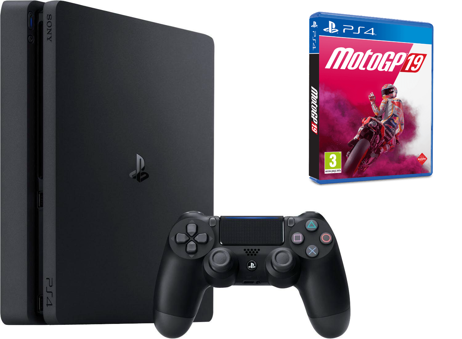 Consola - Sony PS4 Slim de 1 TB + Moto GP19