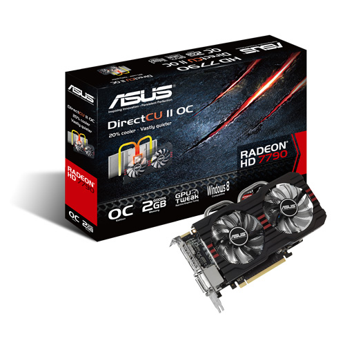 Tarjeta de Video Interna - ASUS, HD 7790 OC 2GB GDDR5