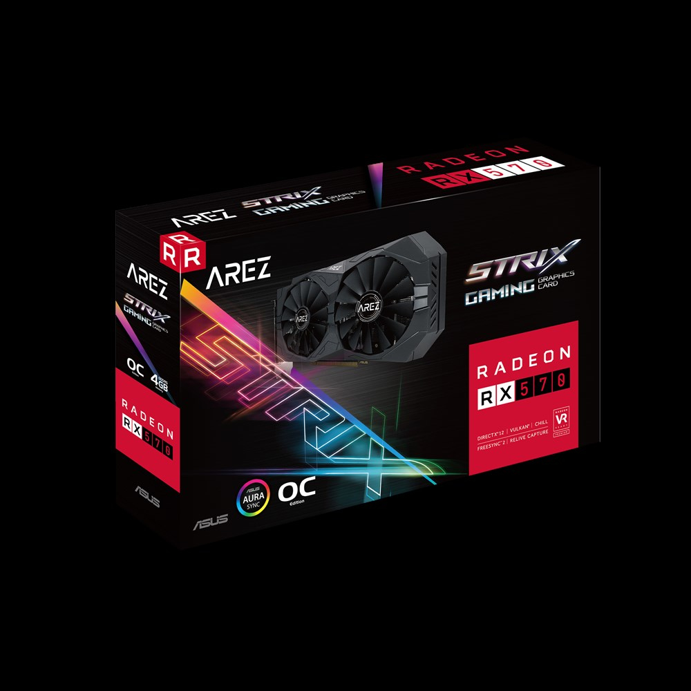 Tarjeta gráfica - ASUS, VGA, ASUS, AREZ, STRIX, RX570, O4G, GAMING