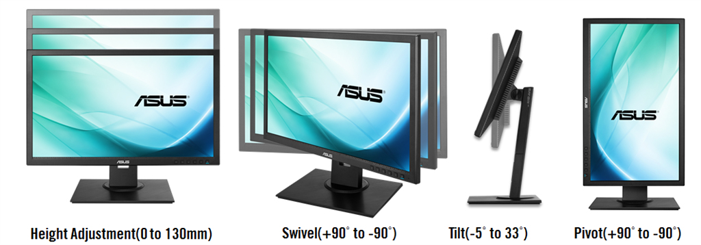 ASUS BE239QLB 23.5 inç 5 ms Analog+DVI-D+Display Full HD IPS Monitör