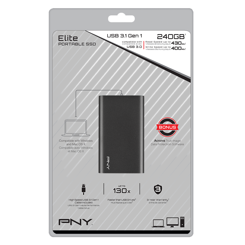 PNY CS1050 Elite USB 3.1 - 240 GB