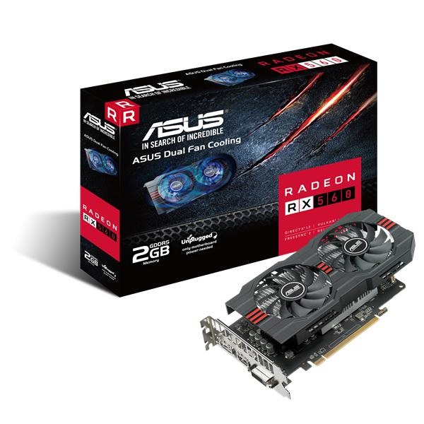 Tarjeta de Video Interna - ASUS, RADEON RX 560, 2GB, GDDR5
