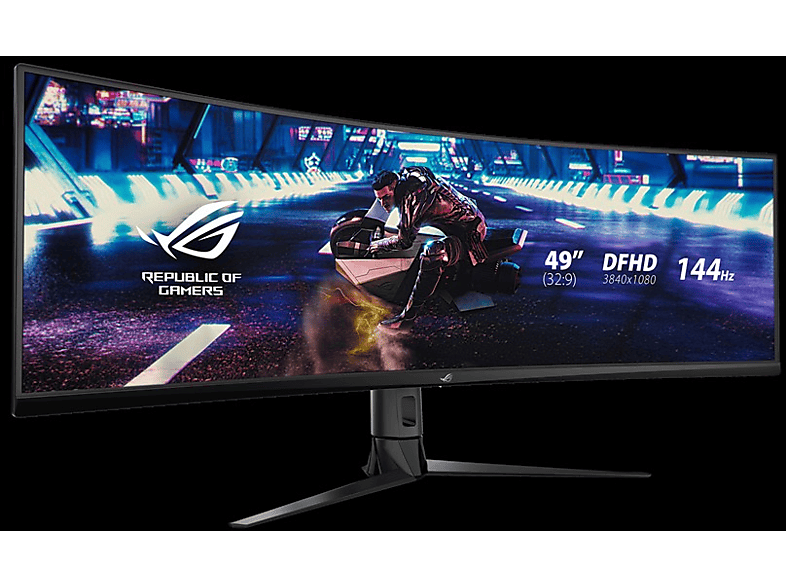 Monitor gaming - ASUS ROG Strix XG49VQ, 49", ultrapanorámico, 144Hz, 400 nits, FreeSync™ 2 HDR