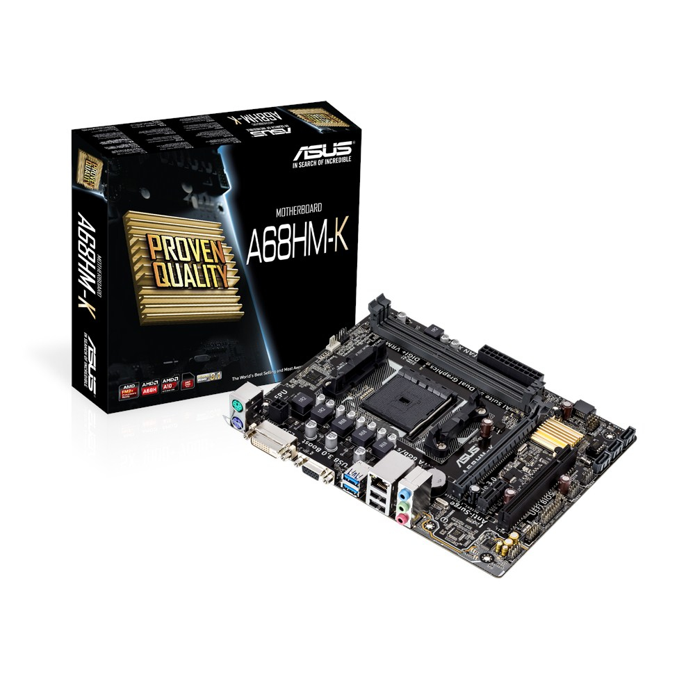 ASUS A68HM-K AMD A68H 2400 MHz(OC) DDR3 Soket FM2+ mATX Anakart
