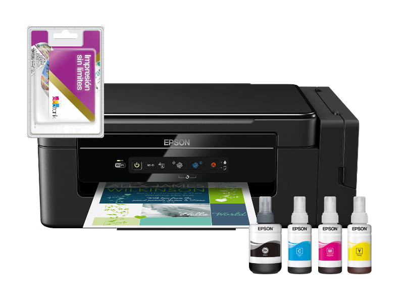 Impresora multifunción - Epson EcoTank ET-2600 + Tarjeta de Impresión sin Limites