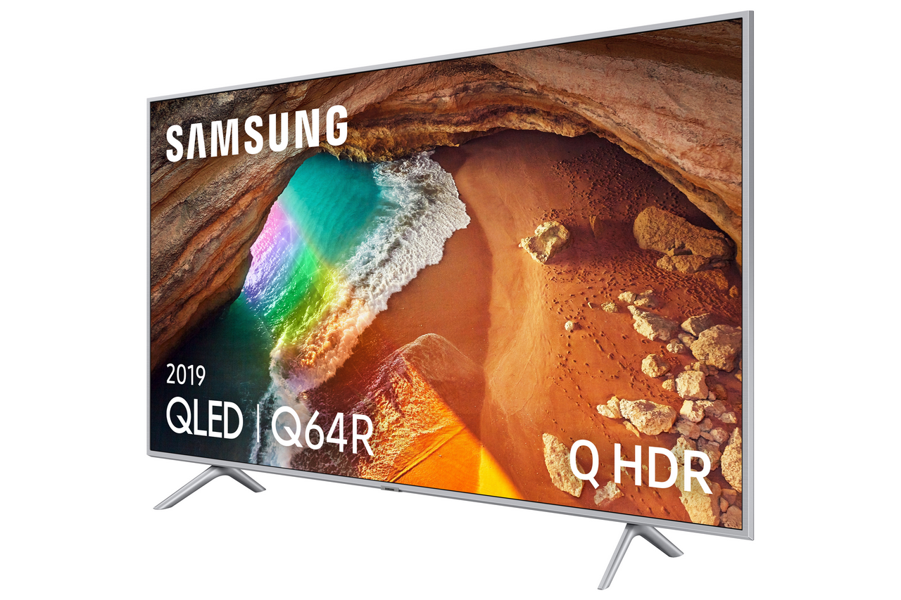 TV QLED 55" - Samsung 55Q64R, 4K UHD, IA 4K, HDR, Quantum dot, Smart TV, Diseño Metálico