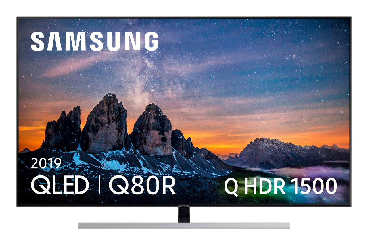 TV QLED 55" - Samsung 55Q80R, 4K UHD, IA 4K, Direct Full Array Plus, HDR 1500, Quantum dot, Smart TV