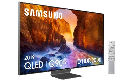 TV QLED 55"- Samsung 55Q90R, 4K UHD, IA 4K, Direct Full Array Elite, HDR 2000, Quantum dot, Smart TV