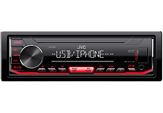 JVC KD-X262 - 1DIN Mechless USB autoradio - Rood