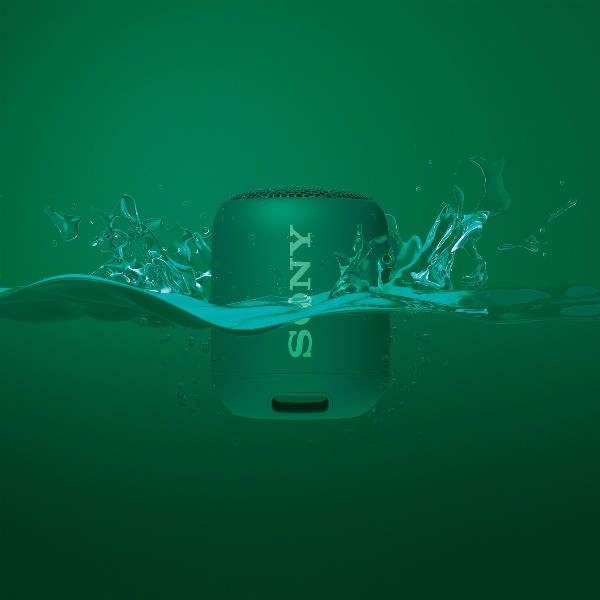 Altavoz inalámbrico - Sony SRS-XB12G, EXTRA BASS, Bluetooth, Autonomía 16 horas, IP67, Verde