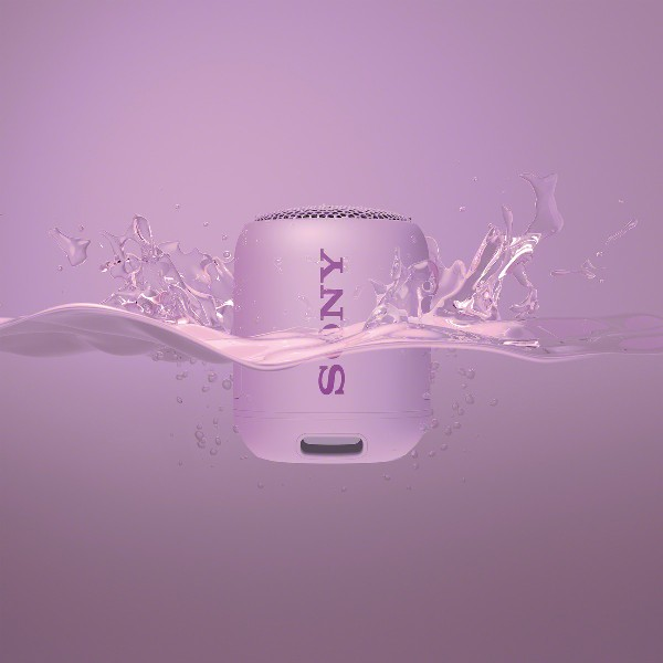 Altavoz inalámbrico - Sony SRS-XB12V, EXTRA BASS, Bluetooth, Autonomía 16 horas, IP67, Violeta