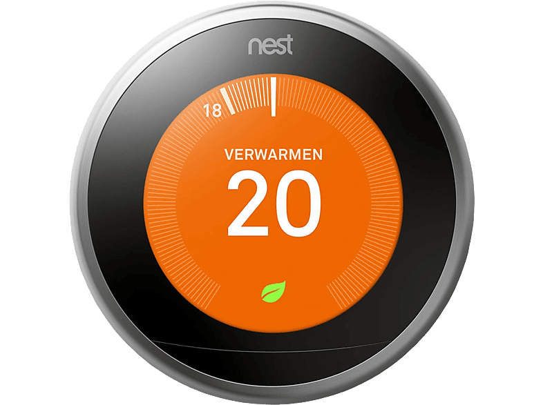 Nest Labs 3e Generatie Nest Learning Thermostat Inox (t3028fd)