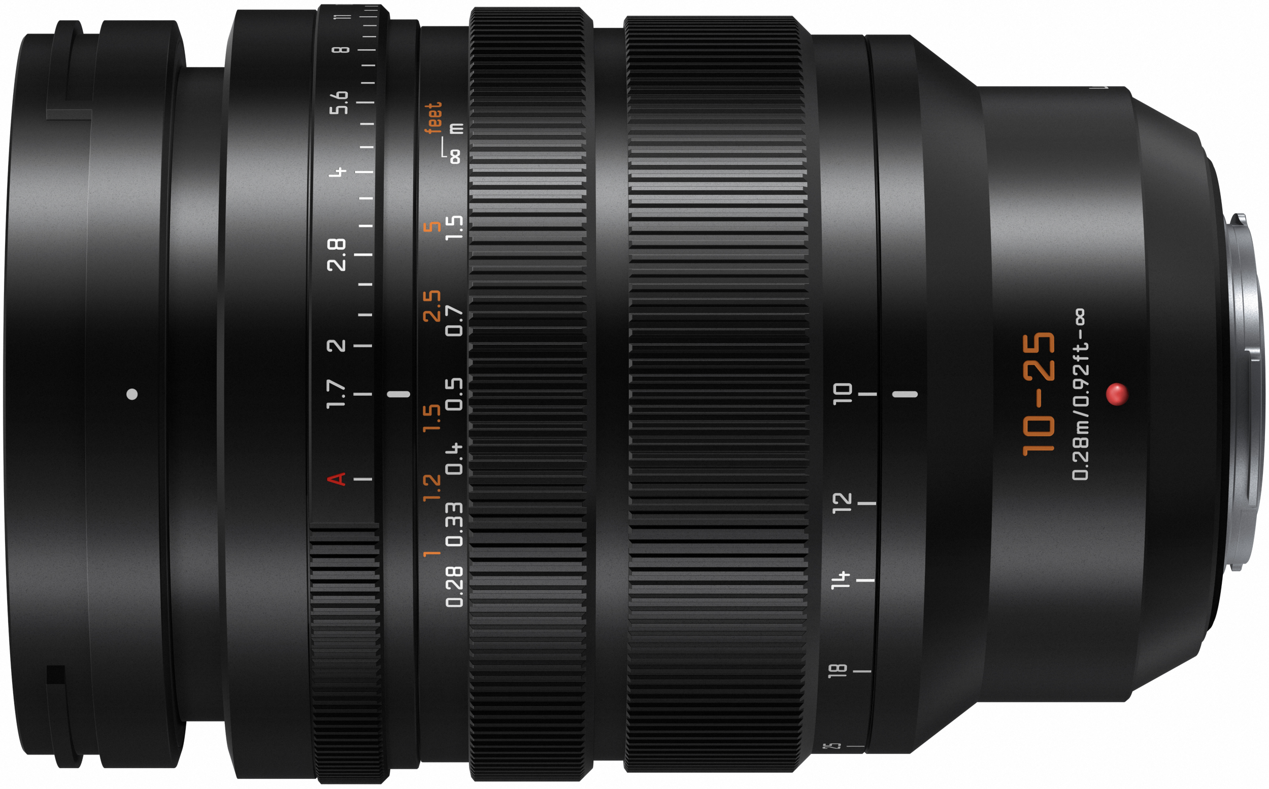 PANASONIC Ausstellungsstück - Objektiv Leica DG Vario Summilux 10-25mm f1.7, Schwarz