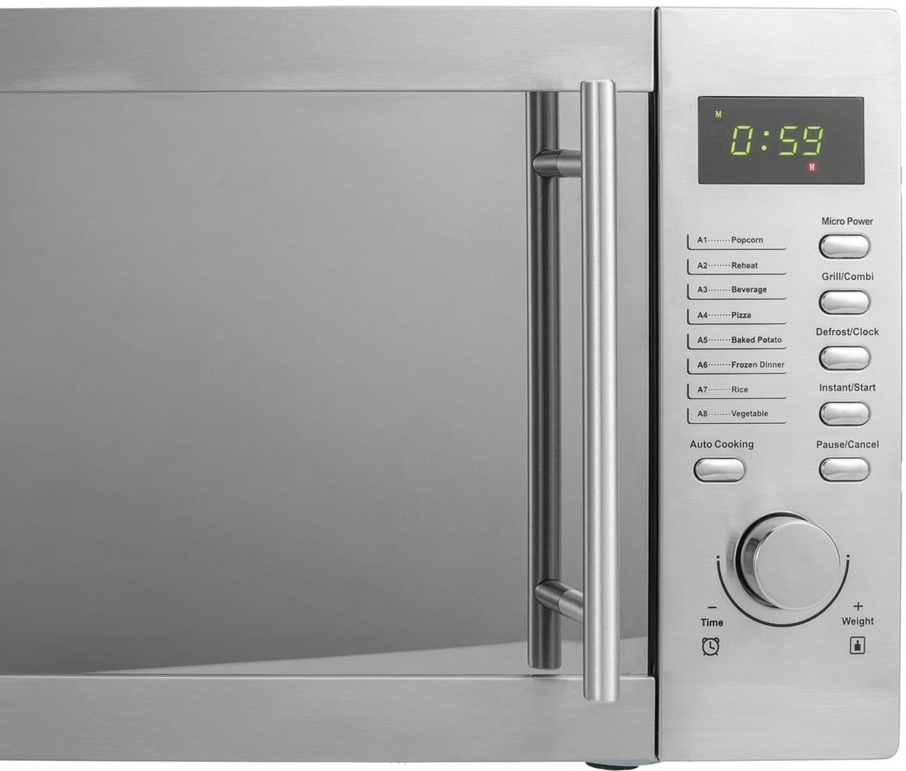 KOENIG B01104 - Micro-ondes avec grill (Argent/Finition miroir)