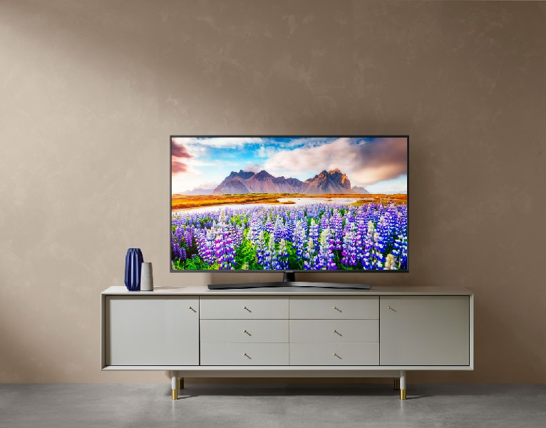 TV LED 55" - Samsung 55RU7475, 4K UHD Real, HDR, Smart TV, Supreme Ultradimming, Premiun One Remote