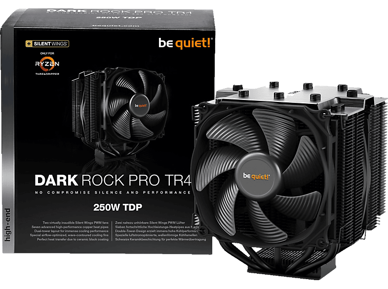 BE QUIET Dark Rock Pro TR4 CPU Kühler, Schwarz