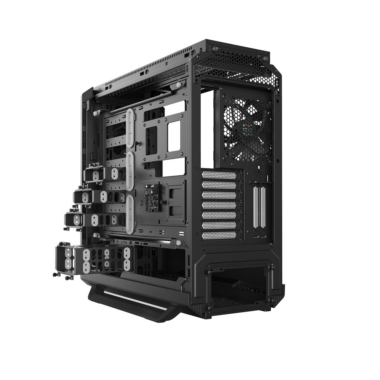BE QUIET! Silent Base 801 Gaming PC-Gehäuse, Schwarz/Silber