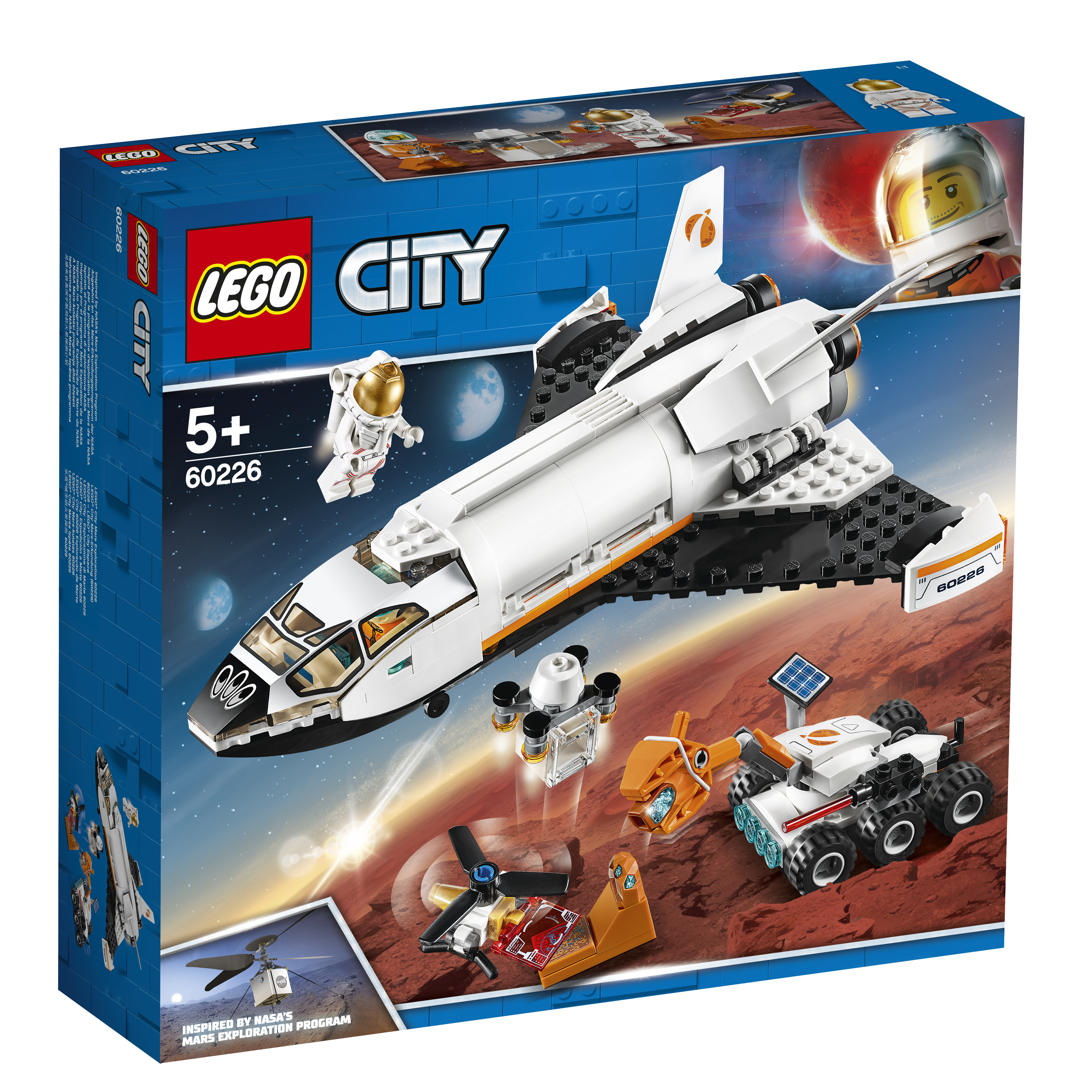LEGO 60226 Mars-Forschungsshuttle Bausatz, Mehrfarbig