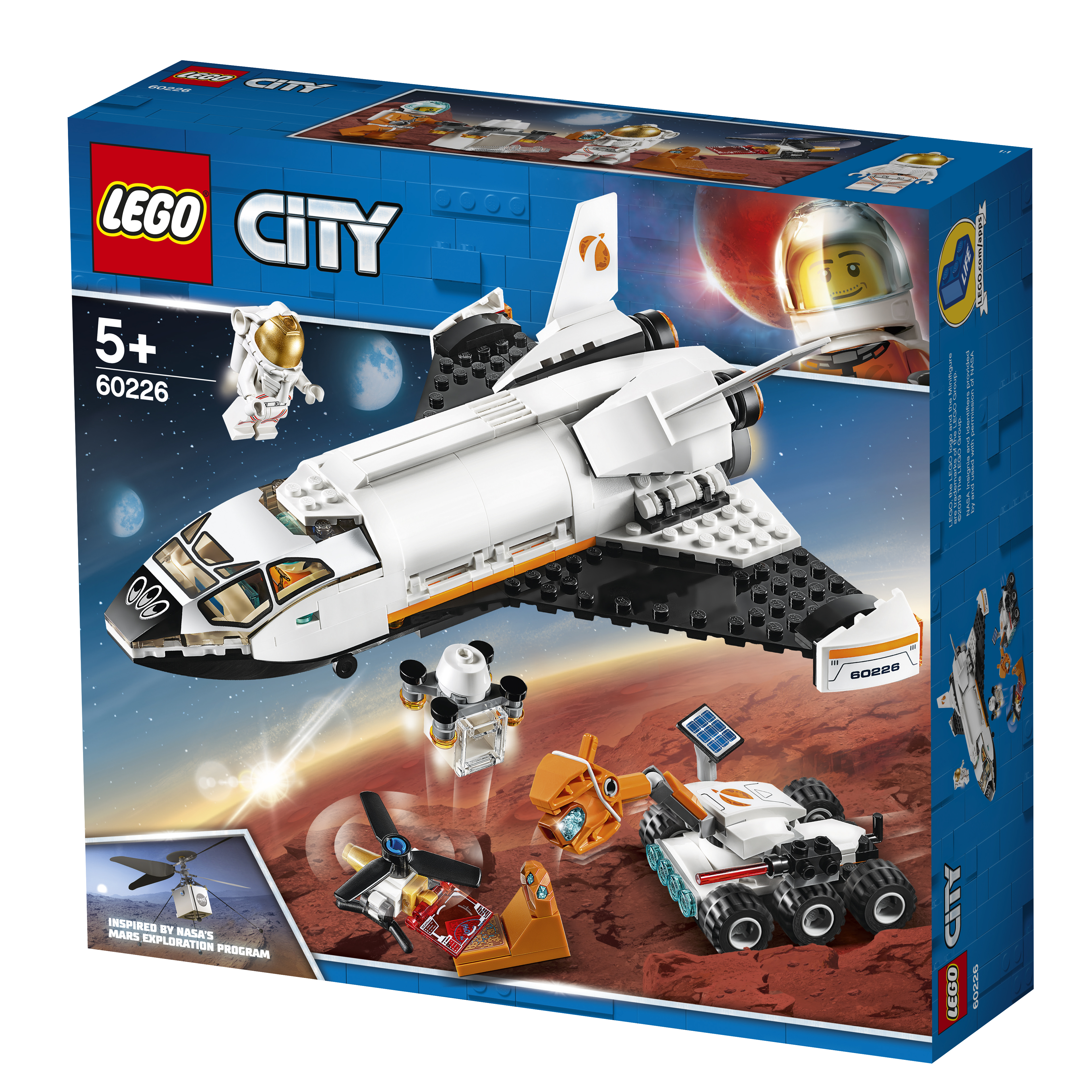 LEGO 60226 Mars-Forschungsshuttle Bausatz, Mehrfarbig