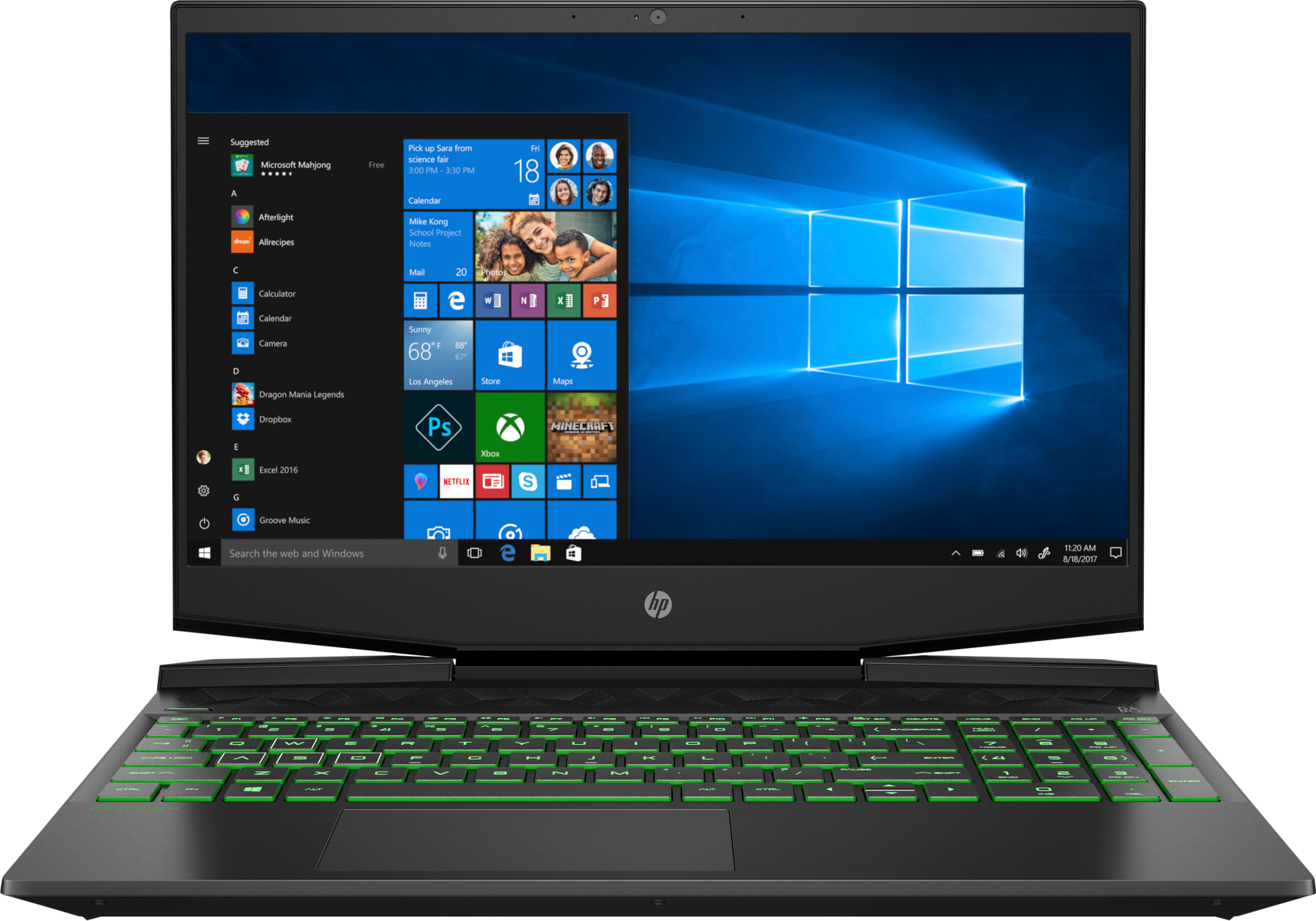 HP Gaming Notebook Pavilion 17-cd0919ng, schwarz (7DU51EA) Gaming Notebook, 17,3 Zoll, Full-HD, Intel® Core™ i7-9750H Prozessor
(12 MB Cache, bis zu 4.50 GHz), 16 GB, 512 GB SSD