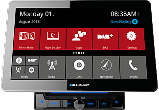 BLAUPUNKT ROME 990 DAB - Lettore multimediale (2 DIN (doppio-DIN), Nero)