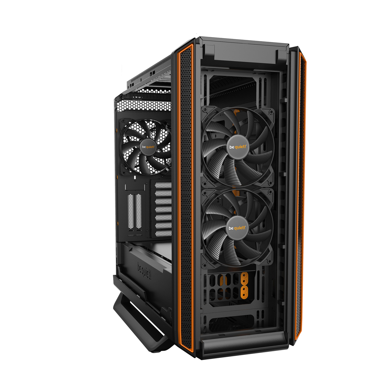 BE QUIET Silent Base 801 Window Gaming PC-Gehäuse, Schwarz/Orange