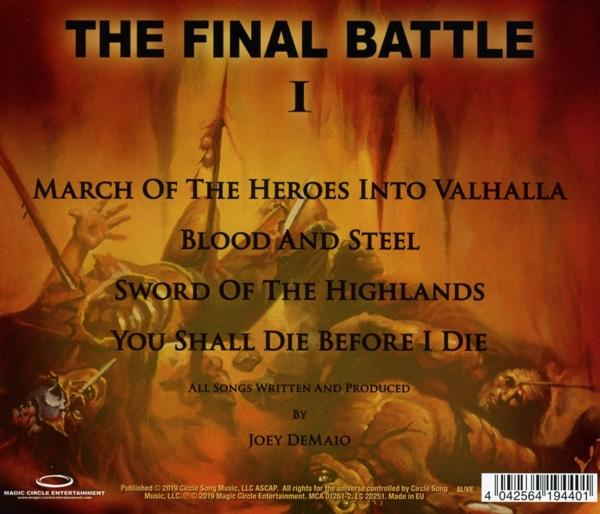 Albumcover mit dem Text 'The Final Battle', das eine Kampfszene zeigt.