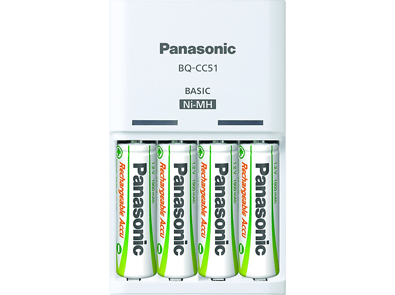 Panasonic Battery Batterijlader 1900 Mah + 4 Aa-batterijen En 2 Aaa-batterijen