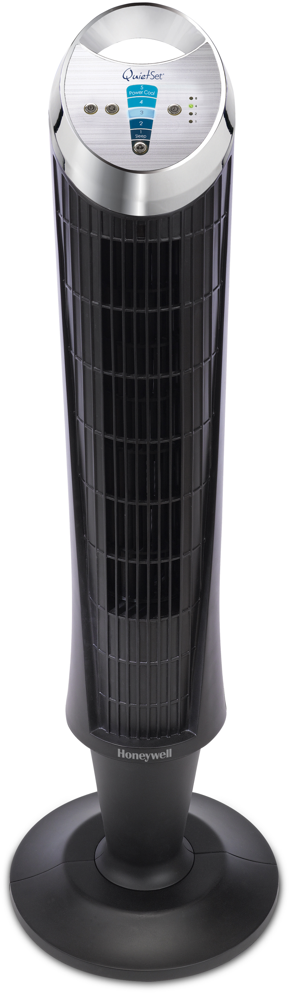 HONEYWELL HY 254 E4 Turmventilator Schwarz/Chrom (35 Watt)