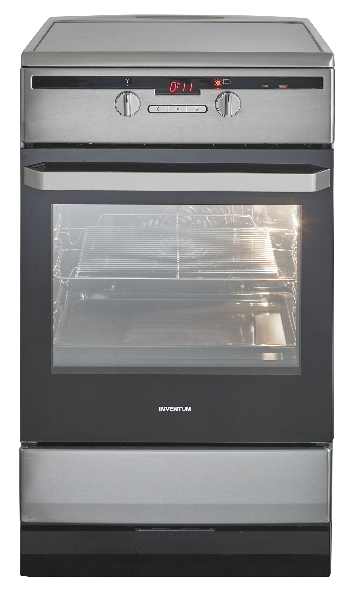 Inventum VFI5042RVS Inductie fornuis Grijs