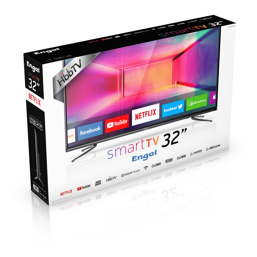 TV LED 32" - Engel LE3280SM, HD Ready, Smart TV, Netflix, Youtube, TDT2