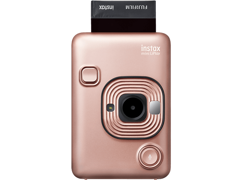 instax FUJIFILM Gold Blush Sofortbildkamera, LiPlay mini