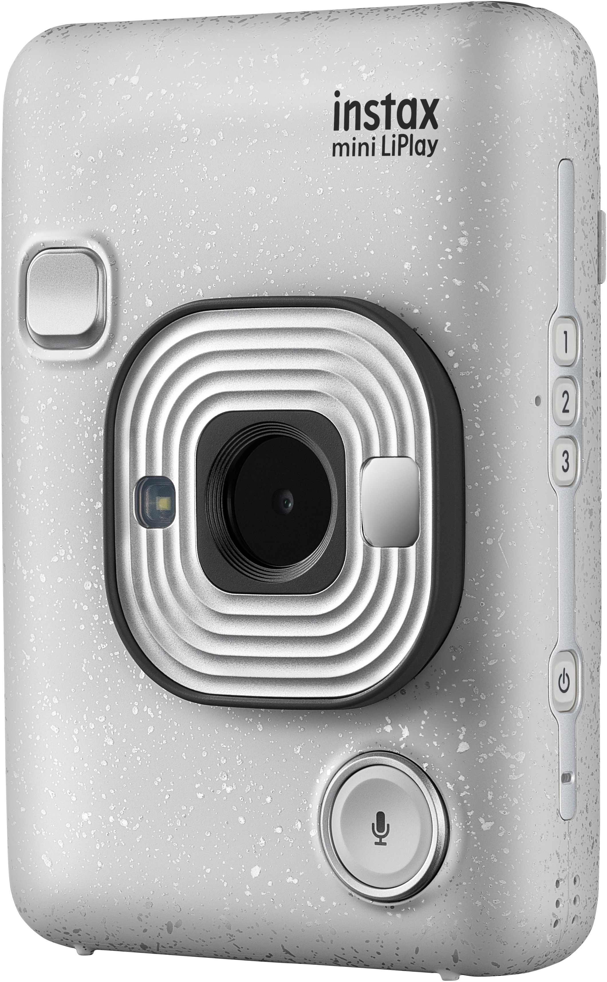 White Sofortbildkamera, mini FUJIFILM Stone instax LiPlay