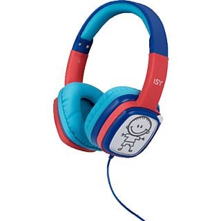 ISY Casque audio pour enfants + Cartes à dessin Bleu (IHP-1001-BL)