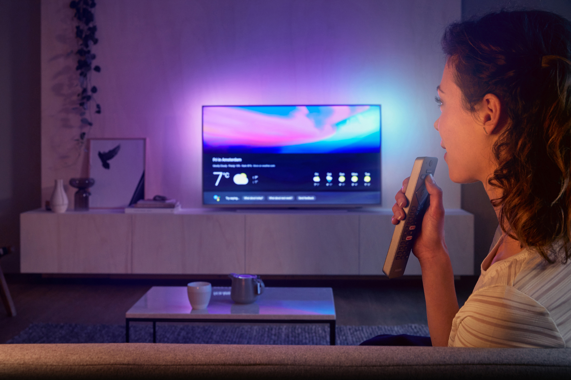 PHILIPS 55 PUS 7354/12 LED TV (Flat, 55 Zoll / 139 cm, UHD 4K, SMART TV, Ambilight, Android™ 9.0 (P))