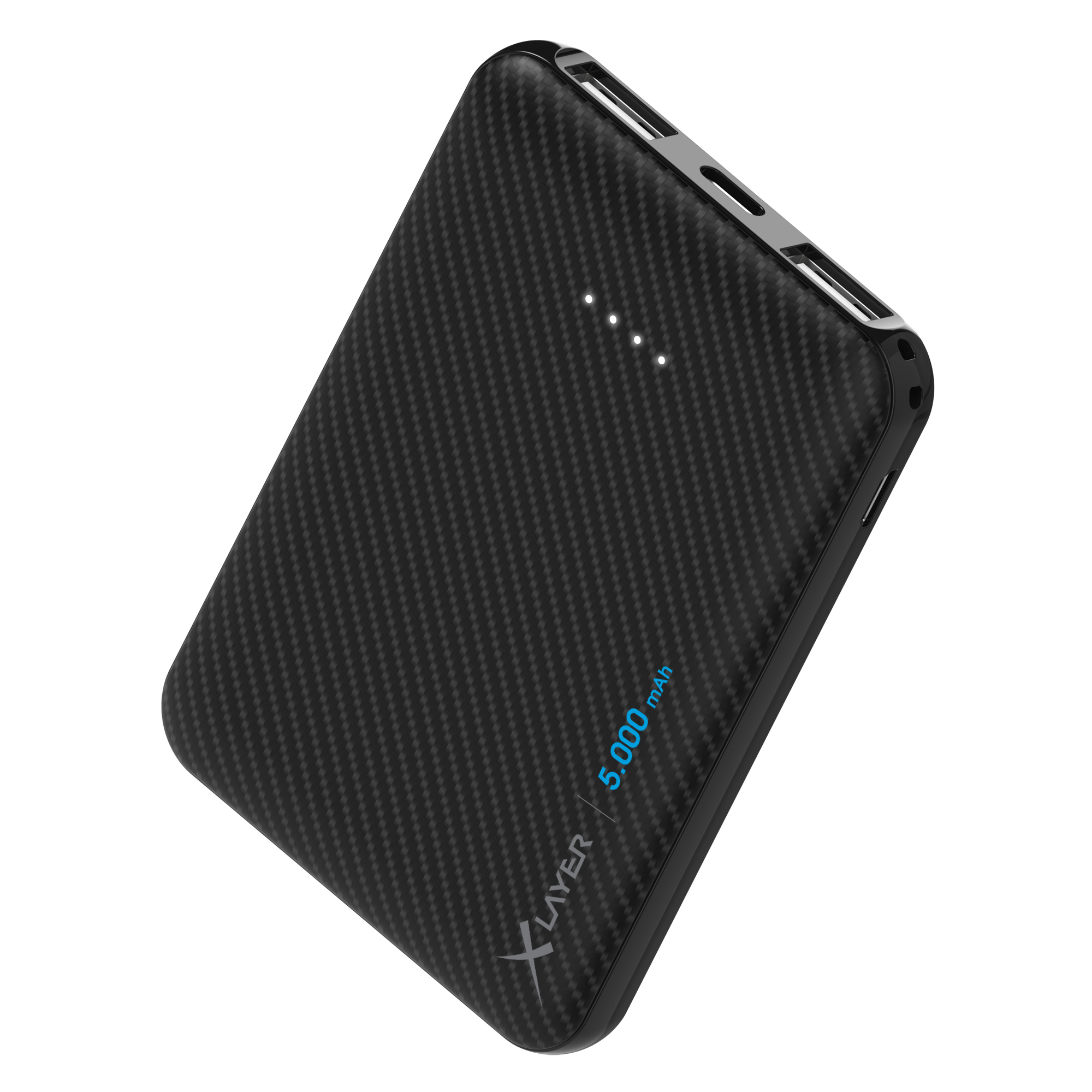 XLAYER Micro Black 5000mAh Powerbank 5000 mAh Schwarz