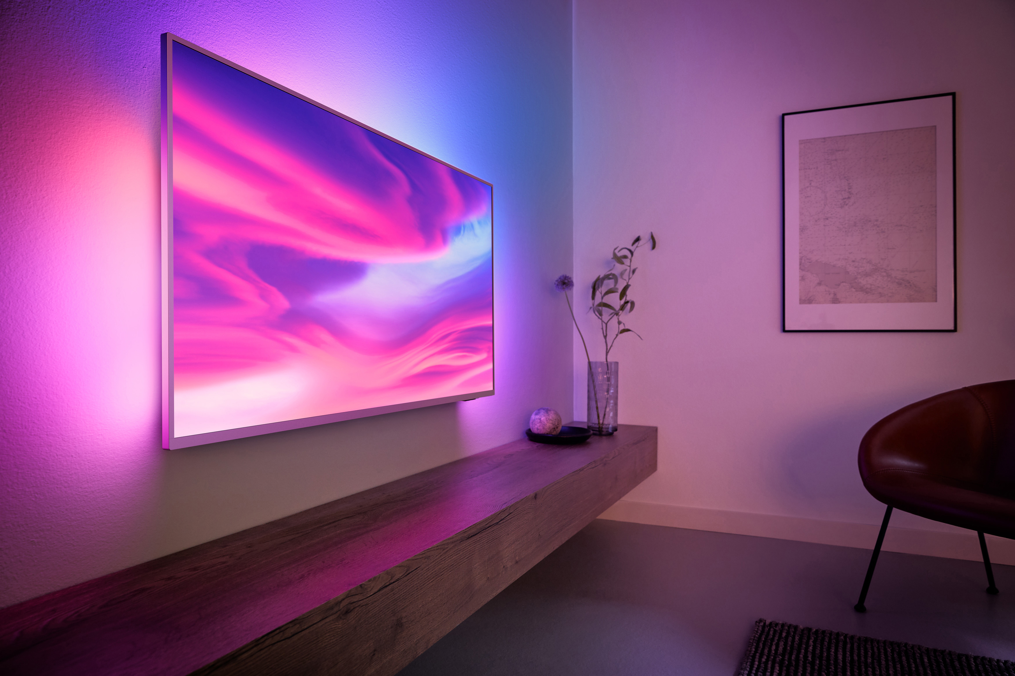 PHILIPS 55 PUS 7354/12 LED TV (Flat, 55 Zoll / 139 cm, UHD 4K, SMART TV, Ambilight, Android™ 9.0 (P))