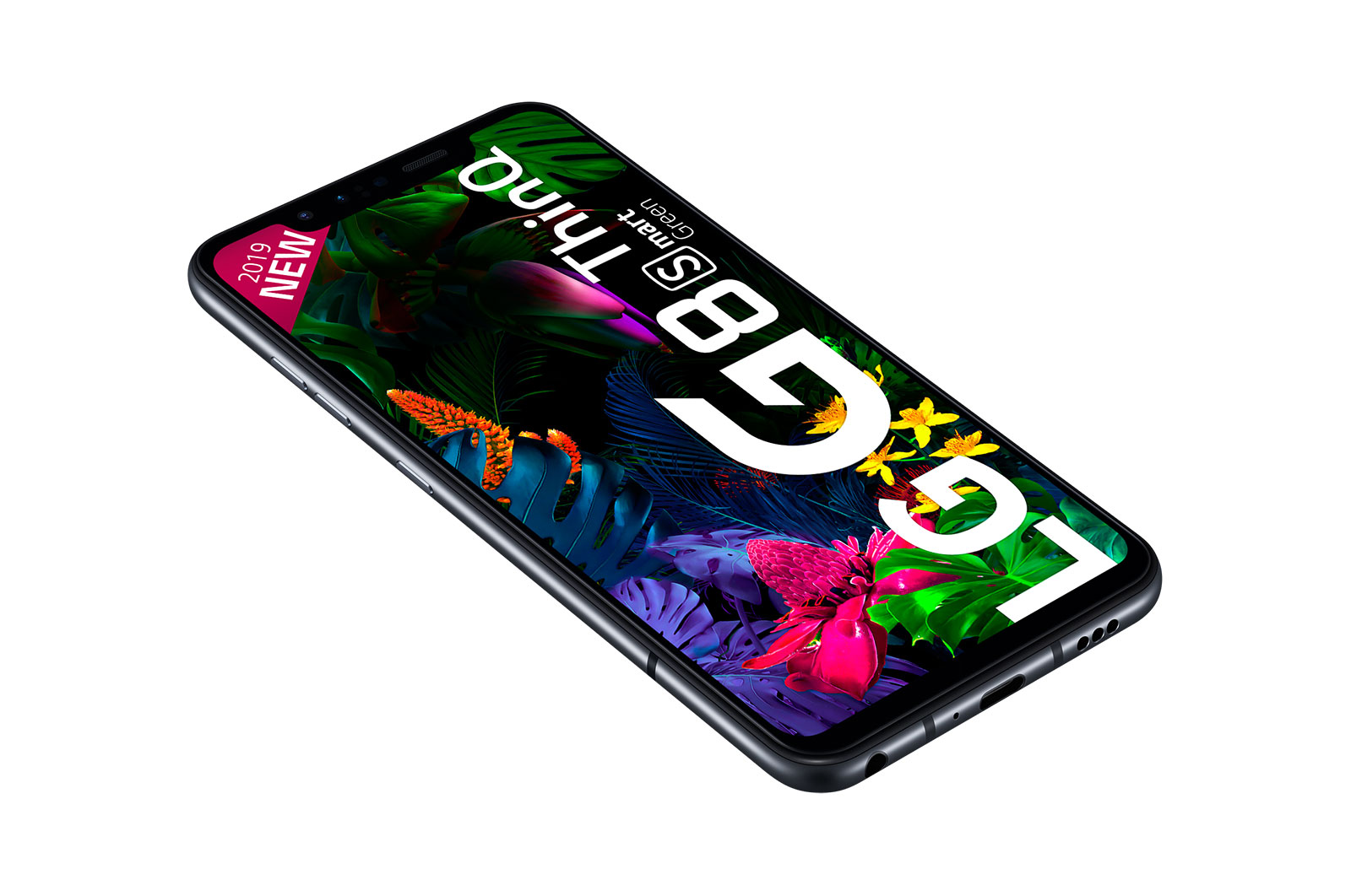 Móvil - LG G8 Smart Green, Negro, 128 GB, 6 GB RAM, 6.21" Full HD+, Snapdragon 855, 3550 mAh, Android