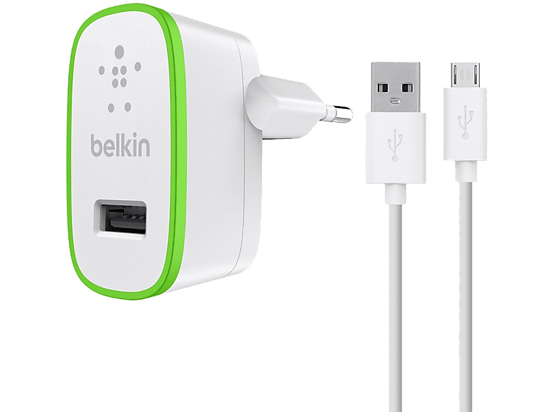 BELKIN Autolader Universeel + micro-USB kabel Wit (F8M887bt04-WHT)