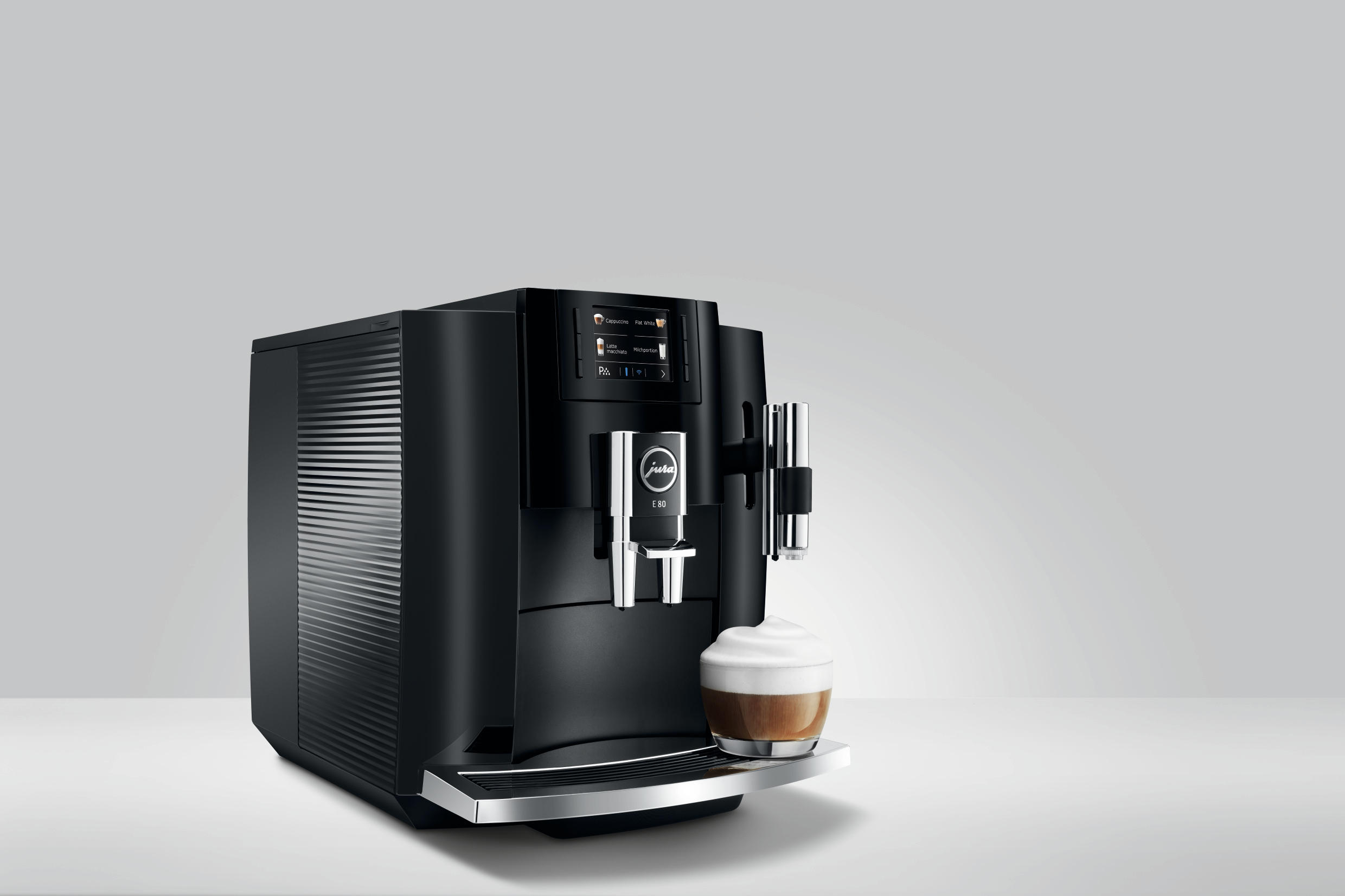 JURA E80 Kaffeevollautomat Piano Black