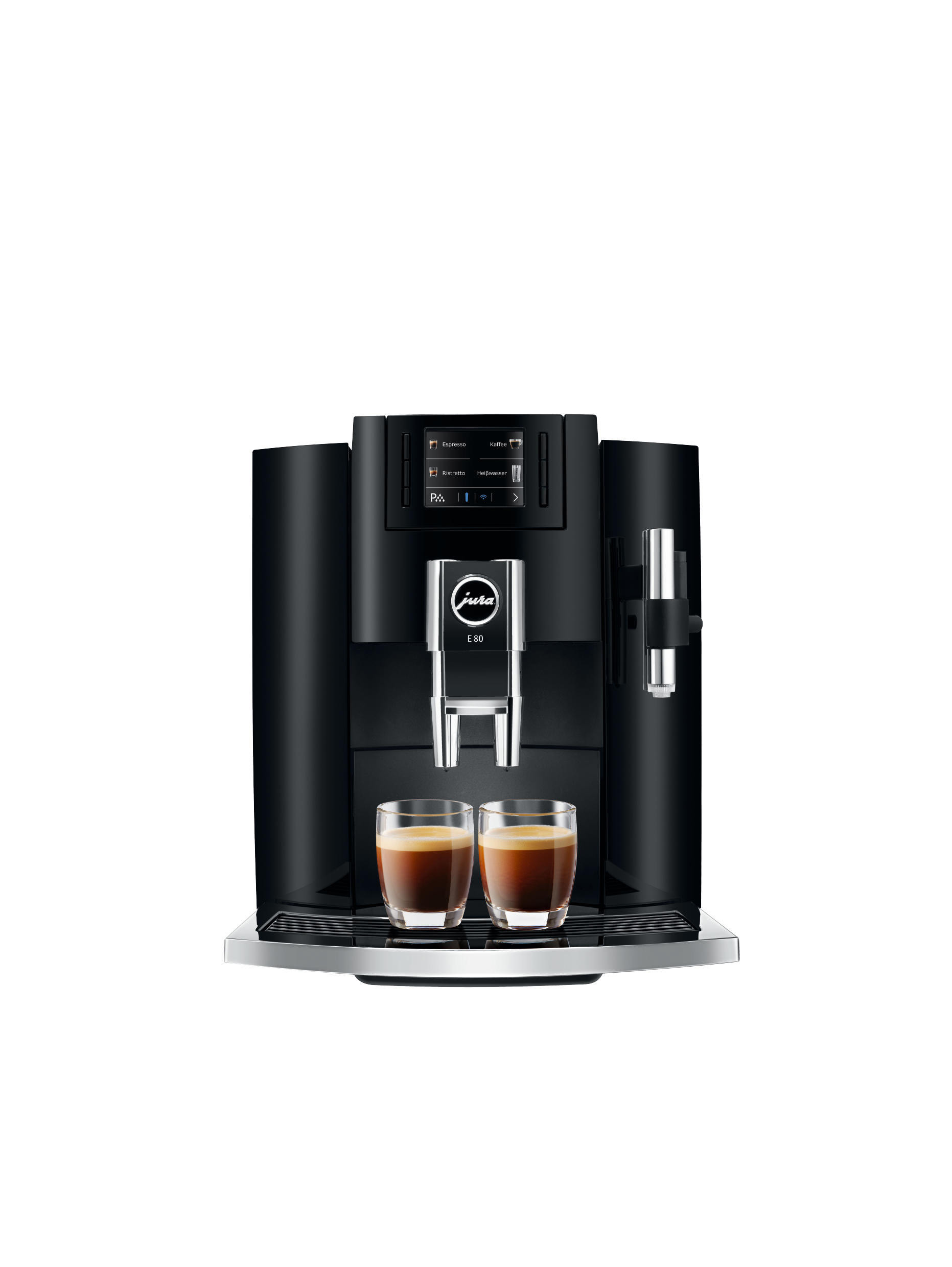JURA E80 Kaffeevollautomat Piano Black