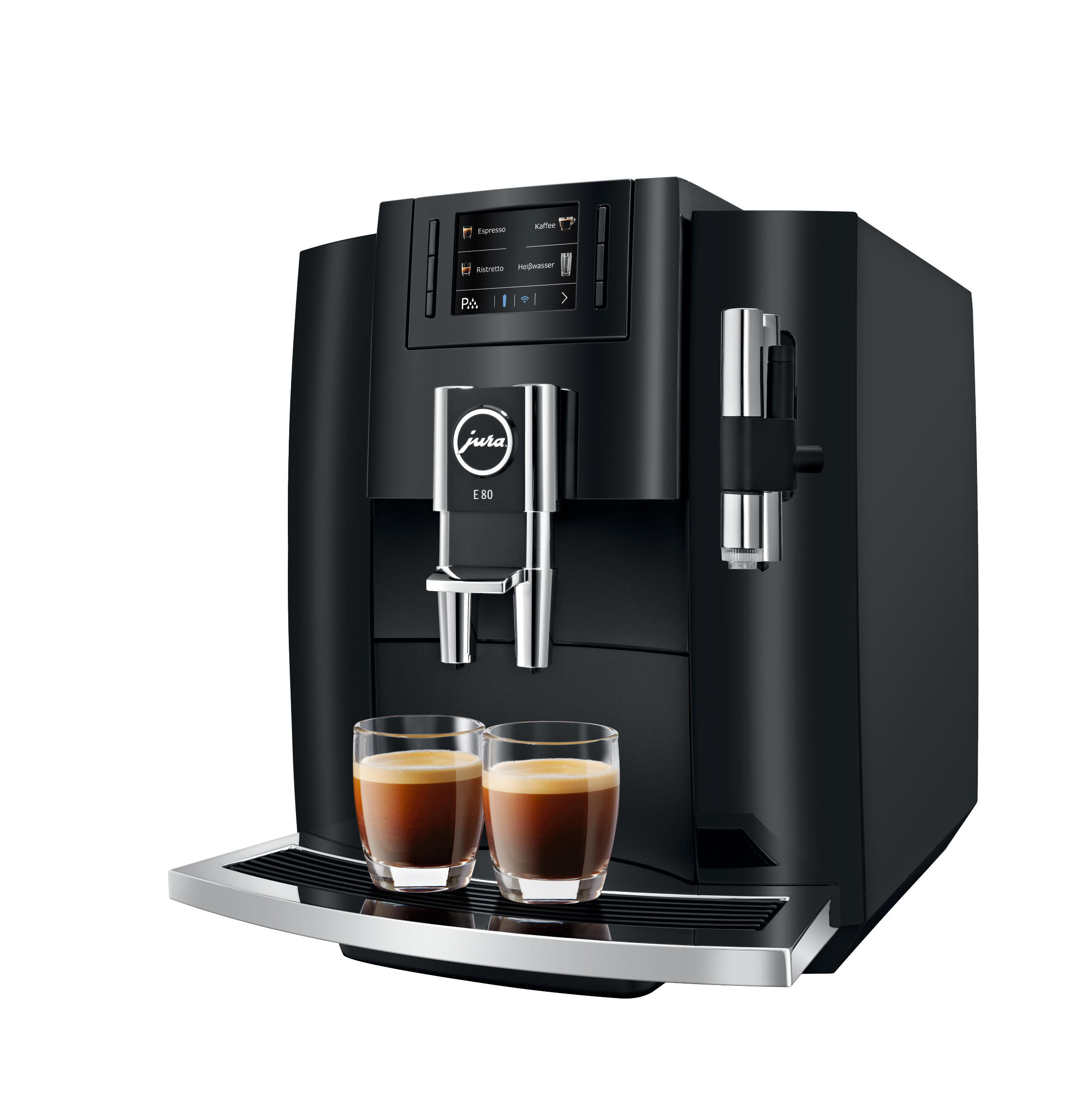 JURA E80 Kaffeevollautomat Piano Black